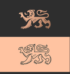 Lion Heraldic Logo