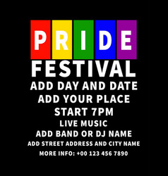 Pride Festival Flyer Poster Design