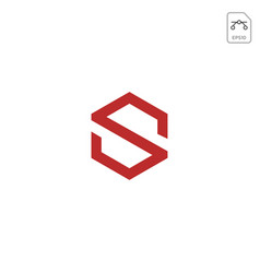 Shield secure safe with initial s logo design Vector Image