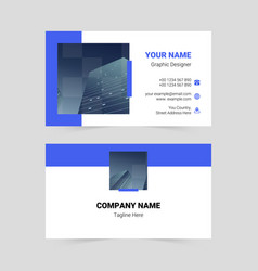 Blue Modern Business Card Template