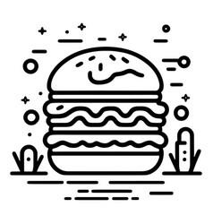 Burger Simple Icon Eps10