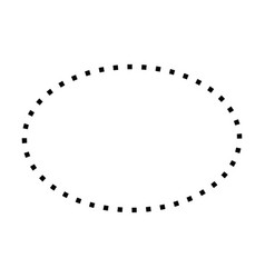 Ellipse Symbol Dotted Shape Icon For Creative