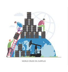 World Crude Oil Surplus Concept