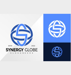 S Letter Synergy Globe Logo Design