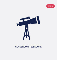 Two Color Classroom Telescope Icon From General