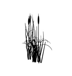 Cattail Silhouette Art