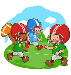 Children Playing American Football