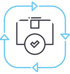 Continuous Delivery Line Icon Outline Symbol