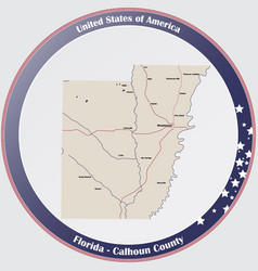 Map Calhoun County In Florida