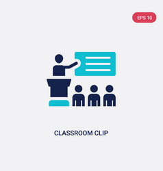 Two Color Classroom Clip Icon From General