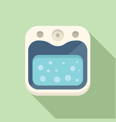 Bubble Foot Bath Icon Flat Feet Spa