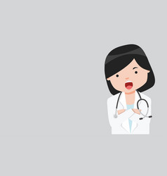 Close Up Woman Doctor With Stethoscope Background