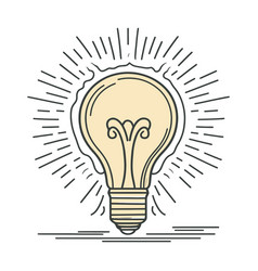 Light Bulb Idea Icon Eps10