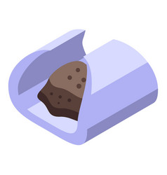 Cooking Baozi Icon Isometric Chinese Food