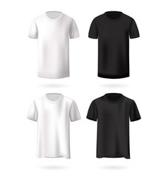 T-shirts Mockup Set Realistic Design