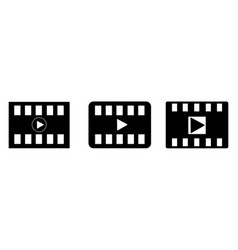 Flat Design Play Video Icon