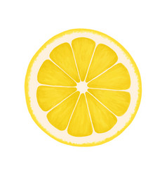 Lemon Round Slice Realistic