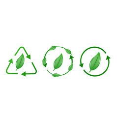 Recycling Icons Set