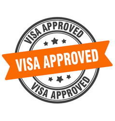 Visa Approved Stamp Label