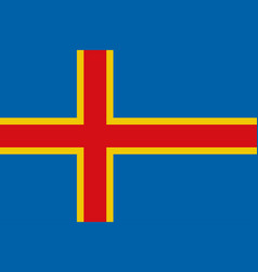 Alandic Flag Icon Flag Of Aland Islands