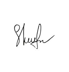 Fake Signature Hand Drawn Sample Own Autograph