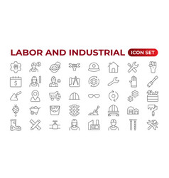 Labor And Industrial Icon Set