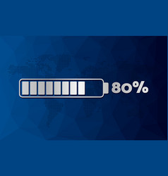 80 Percent Chart Infographic Icon