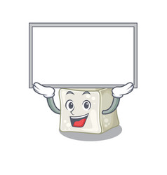 A Mascot Picture Sugar Cube Raised Up Board