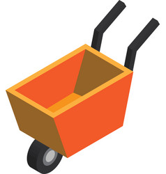 Construction Material Trolley In 3d Isometric