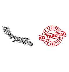 Ko Tarutao Scratched Seal And Curacao Island Map