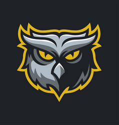 Owl Head Mascot Logo Design