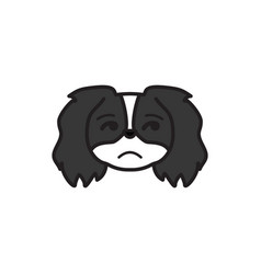 Pekingese Emoji Insecure Multicolored Icon Signs