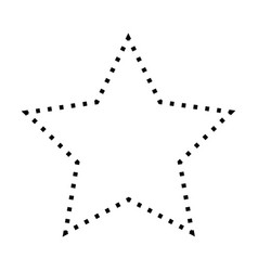 Star Shape Dashed Icon Symbol For Creative