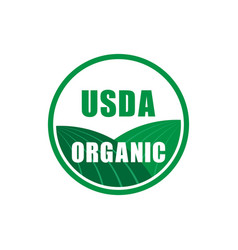 Usda Organic Certified Stamp Symbol No Gmo Icon