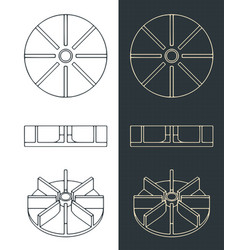 Water Pump Impeller Blueprint