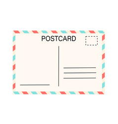 Blank Postcard Post Isolated