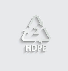 Paper Plastic Recycling Symbol Hdpe 2