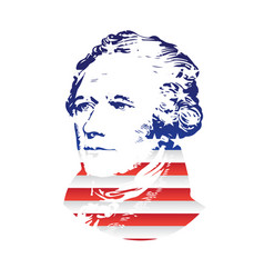 Alexander Hamilton Stylized Portrait