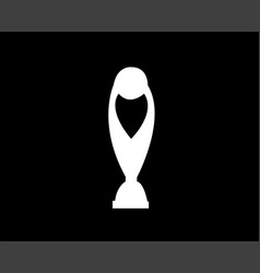 Champions League Africa Trophy Logo White Symbol