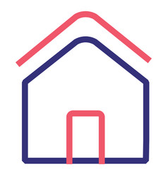 Covid 19 House Stroke Icon