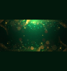 Abstract Elegant Bokeh On Dark Green Background