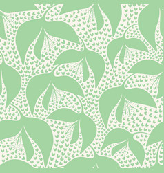 Floral Repeat Pattern Design In Neo Mint