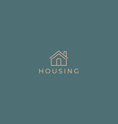 Housing Real Estate Logo Home Property Minimalist