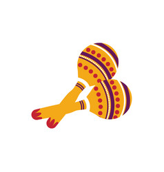 Isolated Pair Of Maracas Sketch Icon