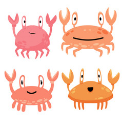 Funny Crab Pink Seashell With Claws