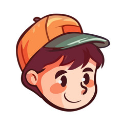 Smiling Boy In Cute Cap