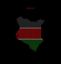 Square Dots Pattern Map Of Kenya Kenyan Dotted