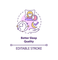 Better Sleep Quality Concept Icon