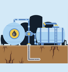 Fracking Oil Industry Machinery Pump And Pipeline