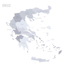 Greece Political Map Of Administrative Divisions